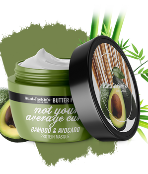 Aunt Jackie's NOT YOUR AVERAGE CURL – Bamboo & Avocado Protein Masque 8oz