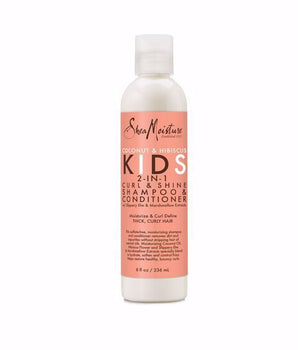 Shea Moisture Coconut & hibiscus kids 2-in-1 curl & shine shampoo & conditioner 8oz