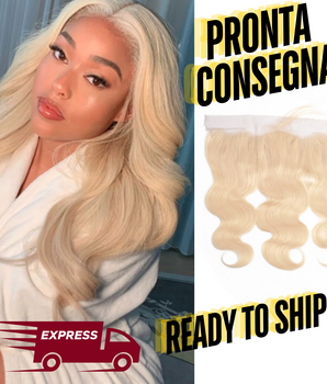 READY TO SHIP - 13x4 closure 613 blond body wave Human Hair