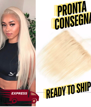 READY TO SHIP - 13x4 closure 613 blond straight Human Hair